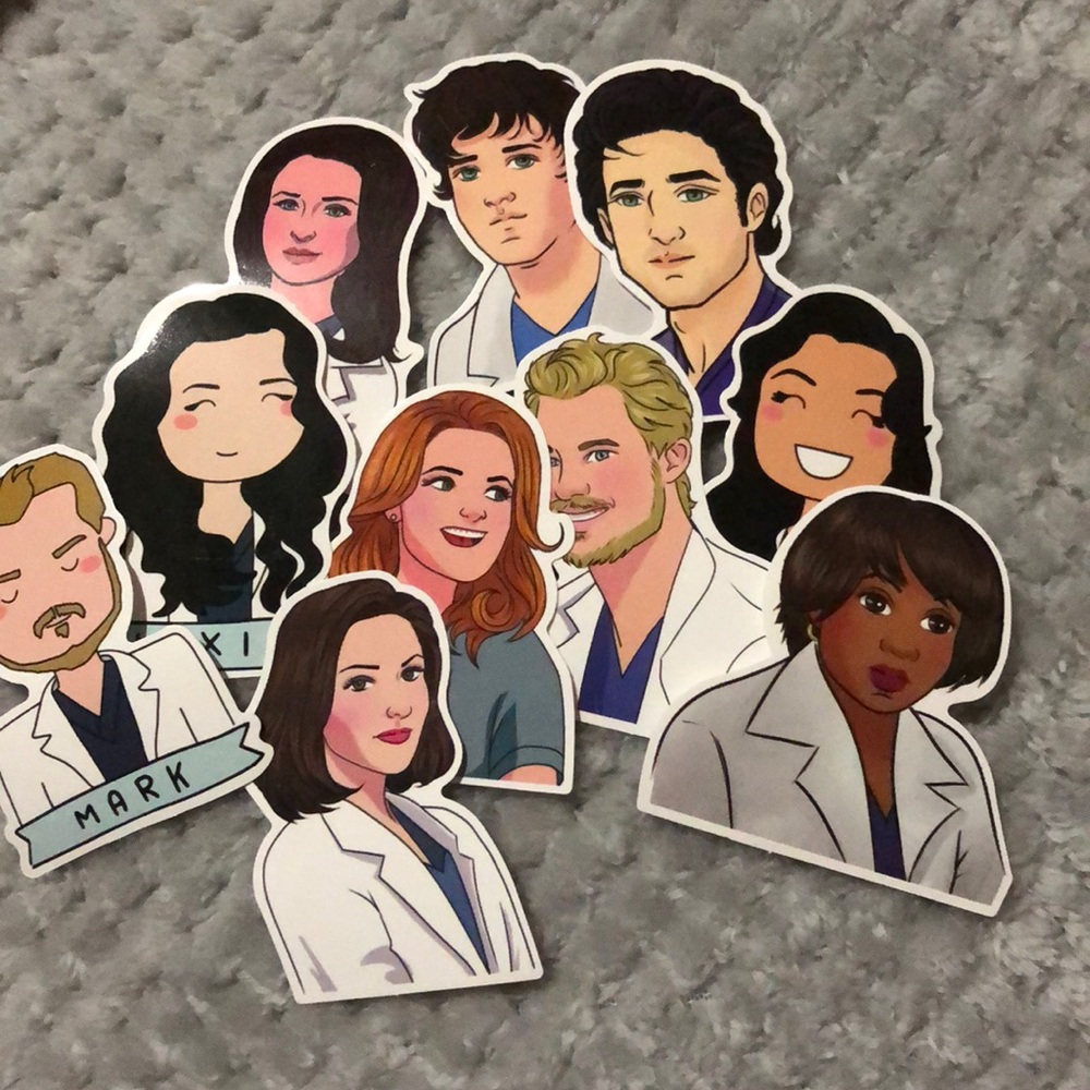 Greys Anatomy Figure Stickers